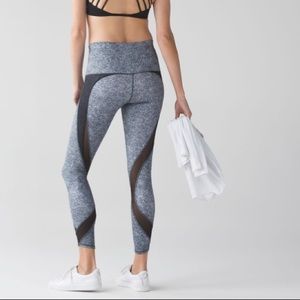 Lululemon Tranquil Tight in Rio Mist White Black